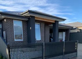 Custom residential steel frame - Melbourne two-storey home